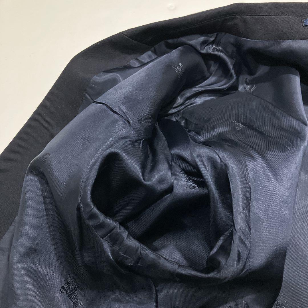 【極美品】バーバリーズ　ダブルブレスト　紺ブレ　金ボタン　ウールジャケット　XL
