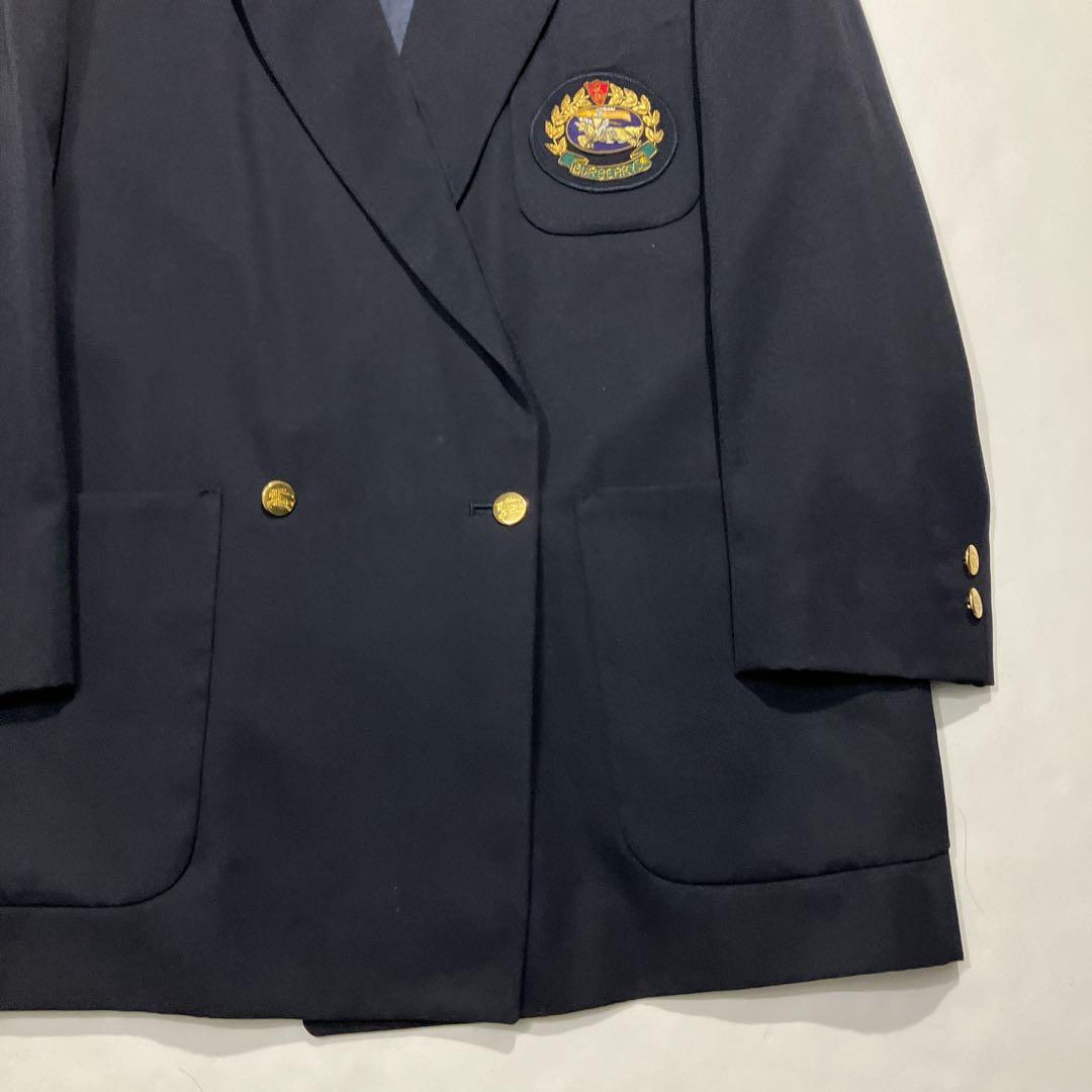 【極美品】バーバリーズ　ダブルブレスト　紺ブレ　金ボタン　ウールジャケット　XL