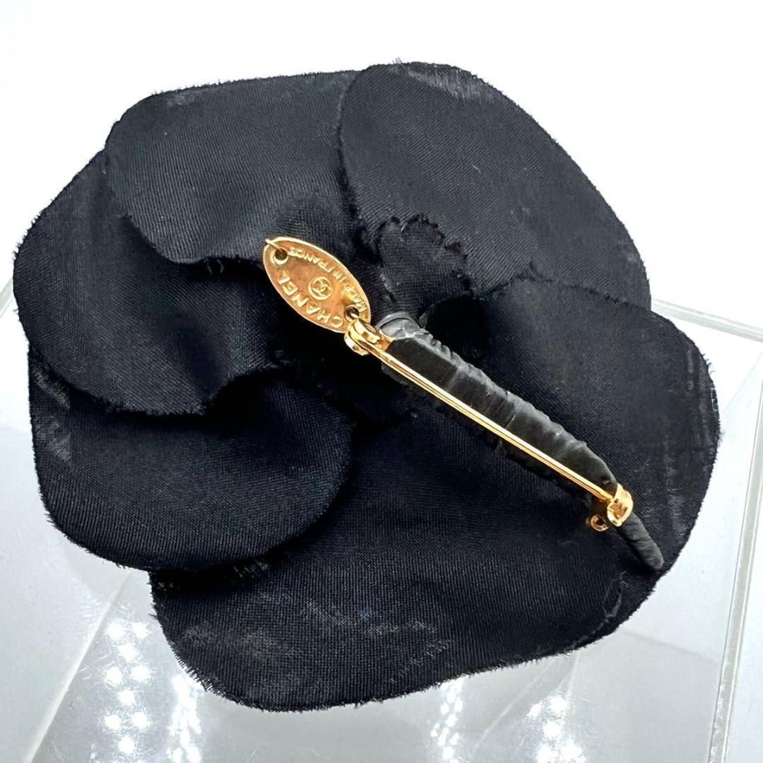 CHANEL シャネル コサージュ ブラック カメリア アクセサリー 箱付