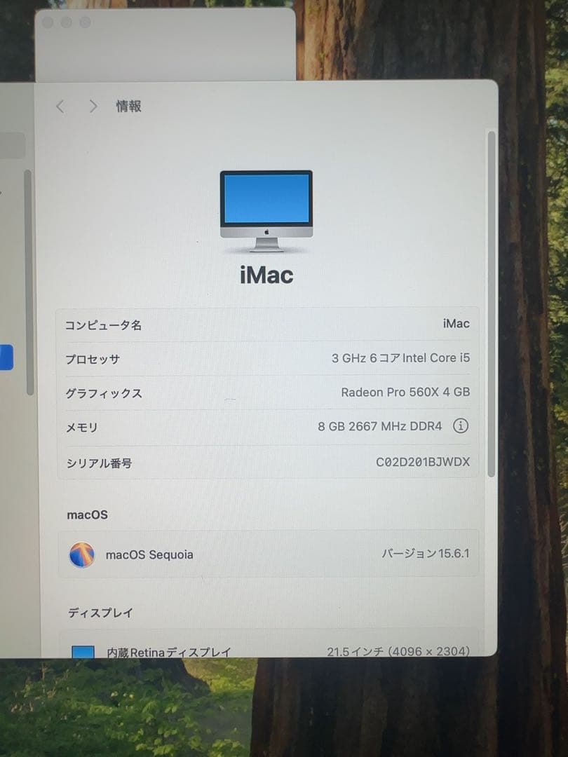【まりりん】Apple iMac Retina 4K MRT42J/A