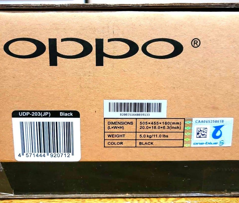 OPPO Ultra HD Blu-rayディスクプレーヤー UDP-203