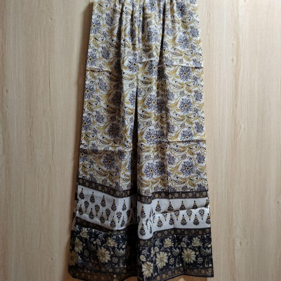 ◎専用◎インド民族衣装 アナルカリクルタセット ネイビー×総花柄【53A-45】