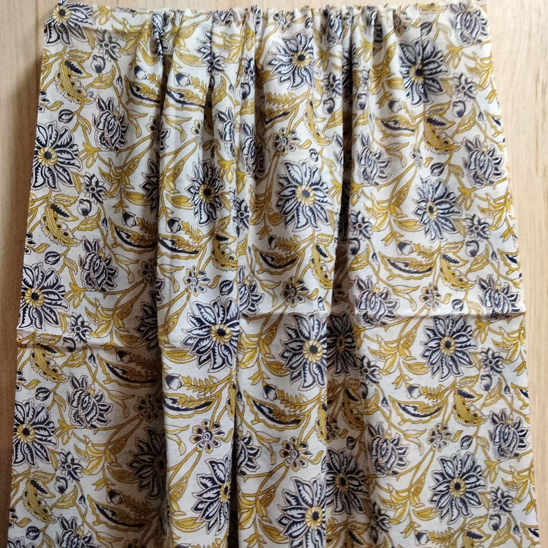 ◎専用◎インド民族衣装 アナルカリクルタセット ネイビー×総花柄【53A-45】