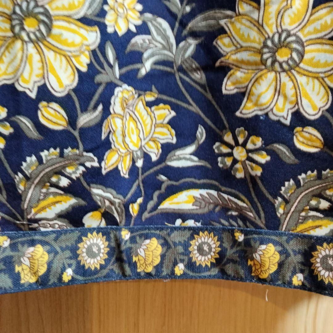 ◎専用◎インド民族衣装 アナルカリクルタセット ネイビー×総花柄【53A-45】