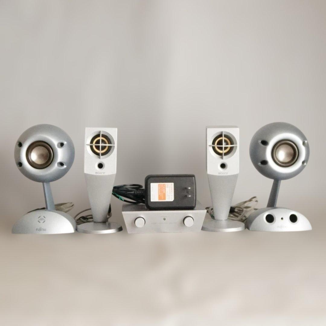 訳アリ　SONY SRS-Z1PC　アンプ内蔵スピーカー　オマケ付き