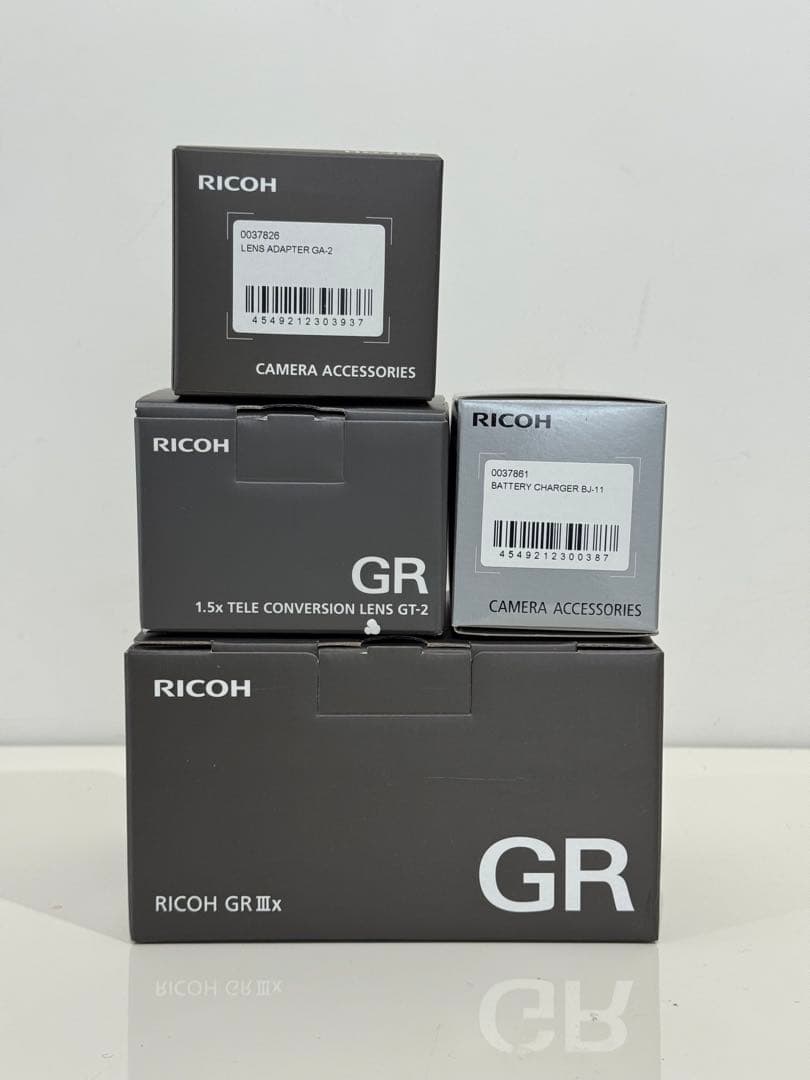 GR3x、GRIIIxフルセット（1.5xテレコン/予備バッテリー/革ケース）