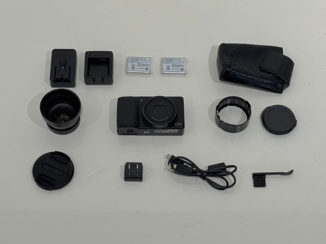 GR3x、GRIIIxフルセット（1.5xテレコン/予備バッテリー/革ケース）