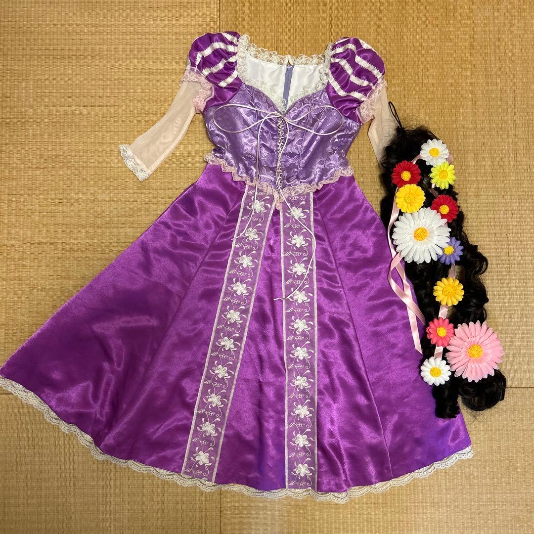 110★ビビディバビディブティック★ラプンツェル　ドレス髪飾りセット