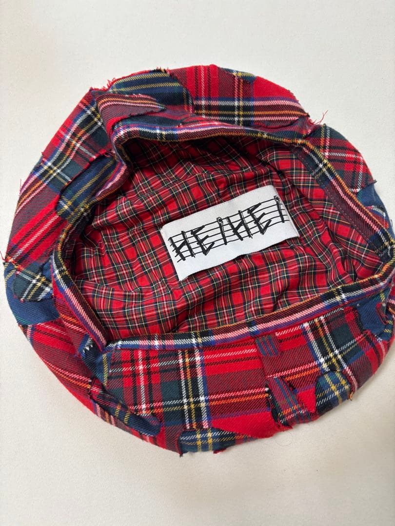 ゆ*。様 heihei ベレー帽＆つけ襟チェック柄✩.*˚y2k✮