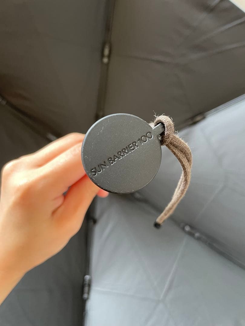 サンバリア100 日傘 2段折 コンパクト moku ブルー