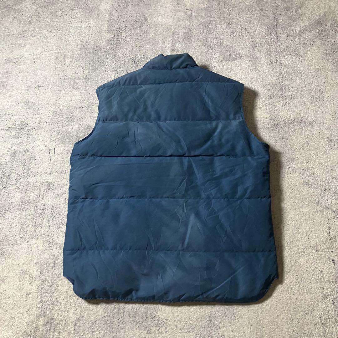 80sWoolrichウールリッチダウンベストUSA製ネイビー