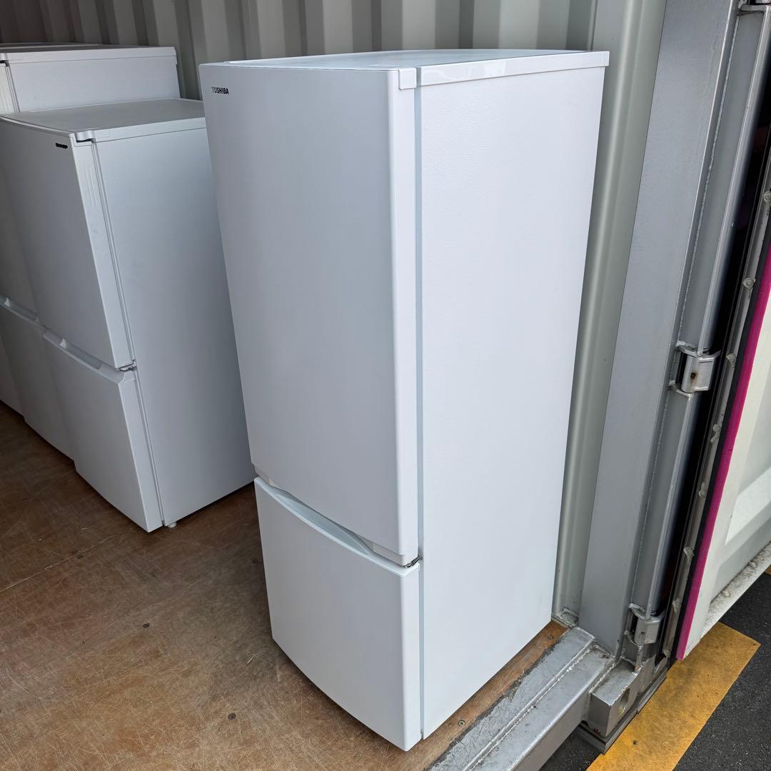 C7606■2023年製美品★東芝　冷蔵庫ホワイト　自動霜取り　一人暮らし　大型