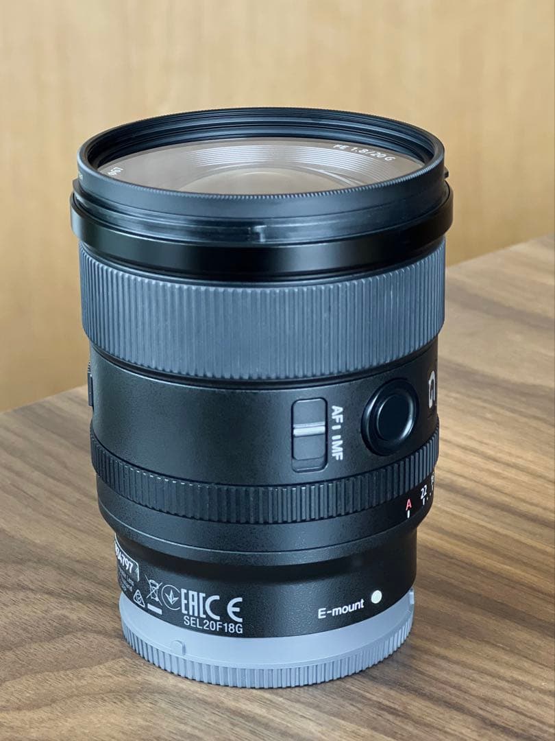 【美品】 SONY FE 20mm F1.8 G レンズ　sel20f18g