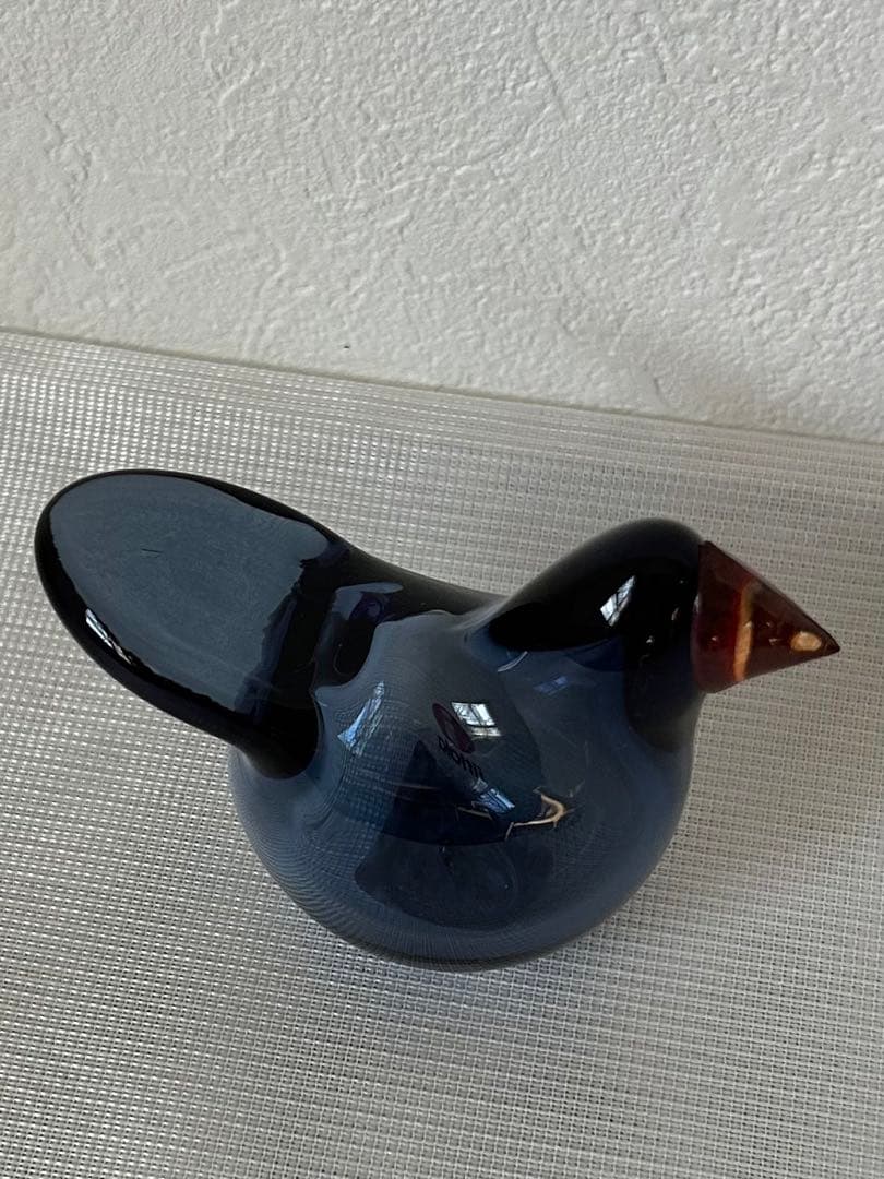 オイバ・トイッカ ガラスの鳥 シエッポ Sieppo レインレッド