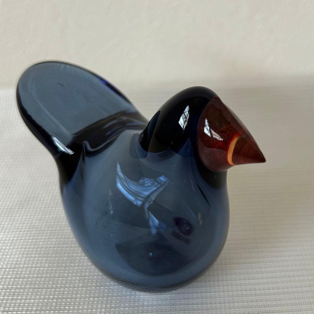 オイバ・トイッカ ガラスの鳥 シエッポ Sieppo レインレッド