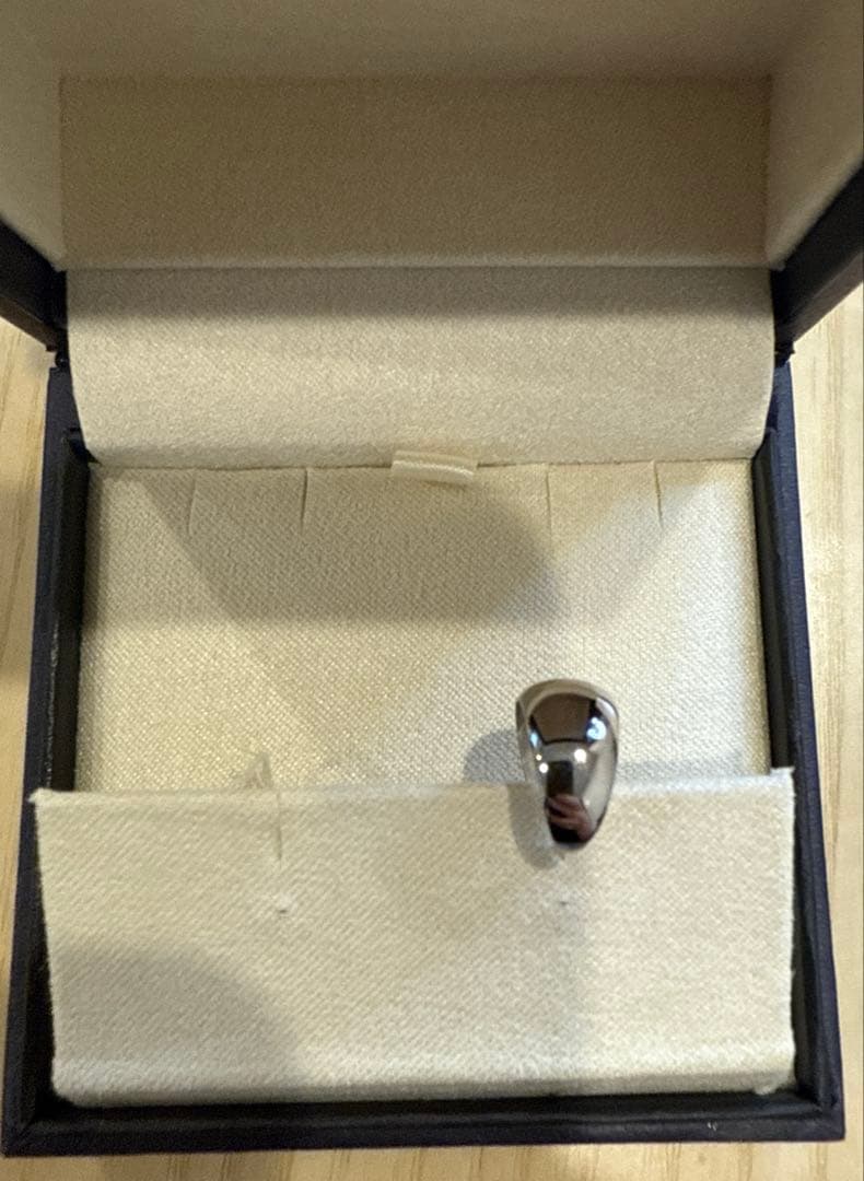 【片方のみ】ヴァンドーム青山　プラチナ900　フープピアス　中