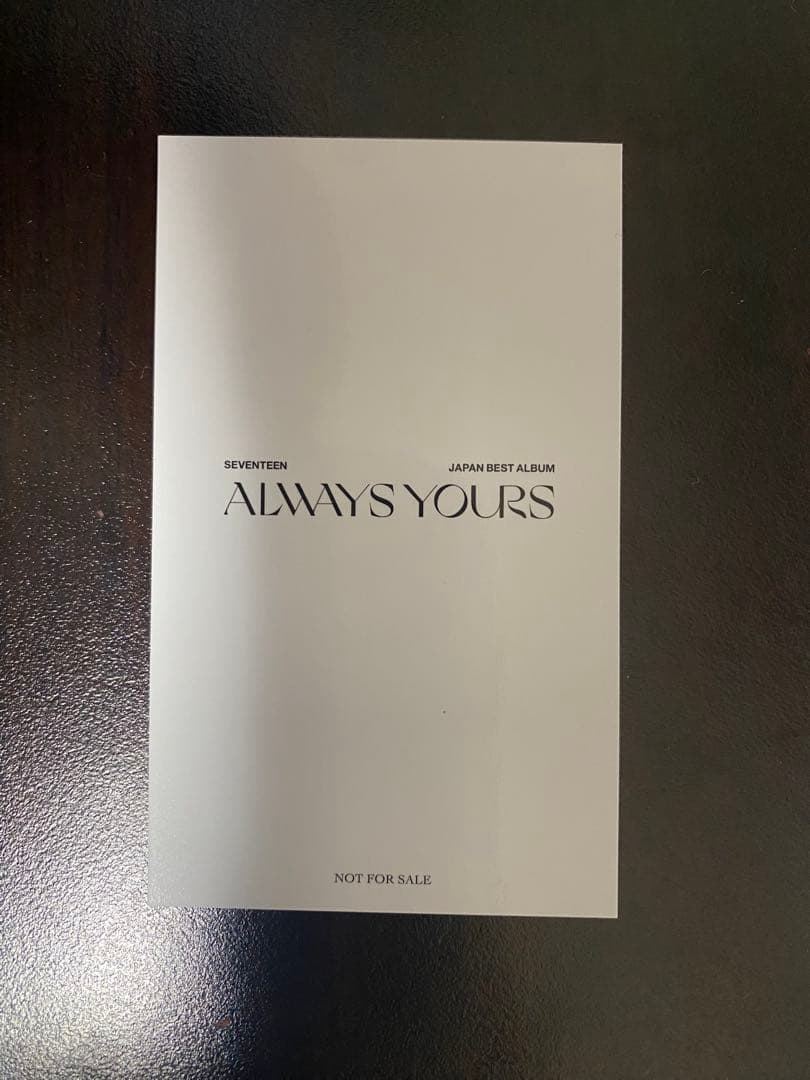 SEVENTEEN ミンハオ トレカ　always yours 福岡　会場限定