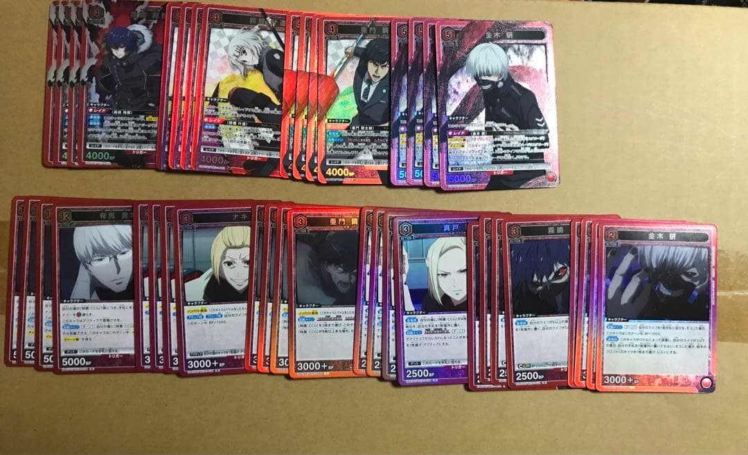 ユニオンアリーナ 東京喰種 赤 SR・R・U・C 各 4枚セット 4コン