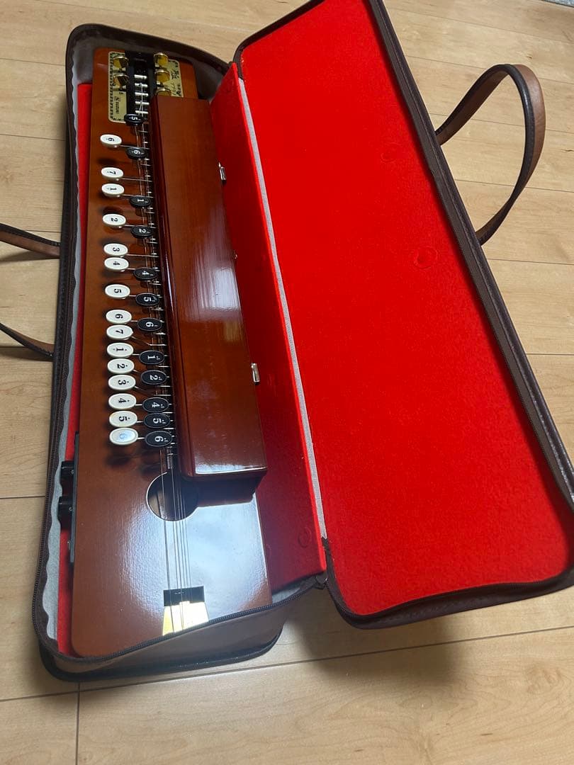 大正琴 13弦 ケース付き　スズキ　砂丘　説明書付き