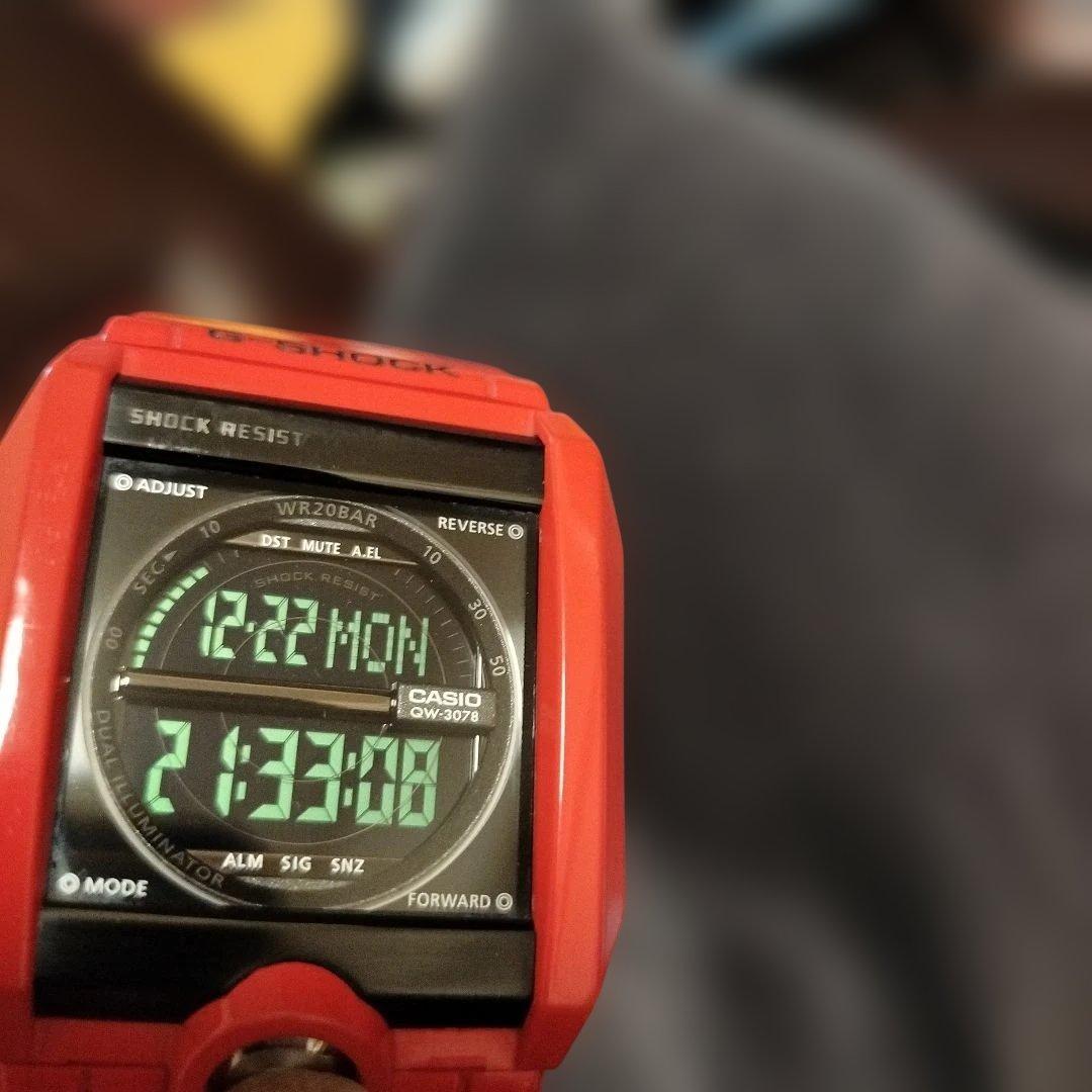 【廃盤レア】CASIO G-SHOCK G-8100-4JF　レッド　美品