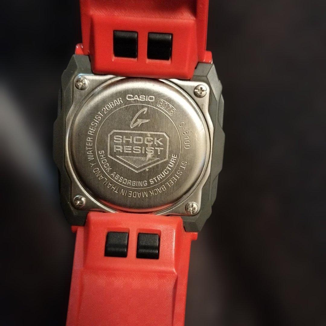 【廃盤レア】CASIO G-SHOCK G-8100-4JF　レッド　美品