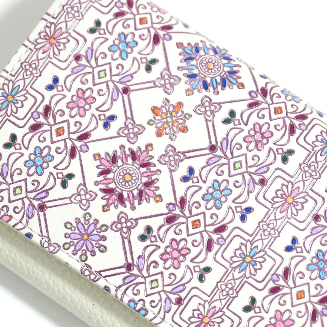 【新品未使用】友禅文庫 長財布 牛革 日本製 花柄 大容量