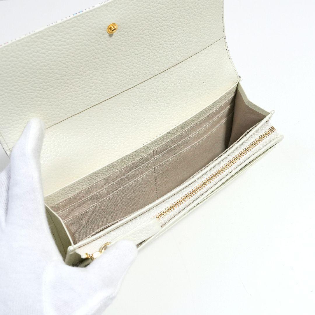 【新品未使用】友禅文庫 長財布 牛革 日本製 花柄 大容量