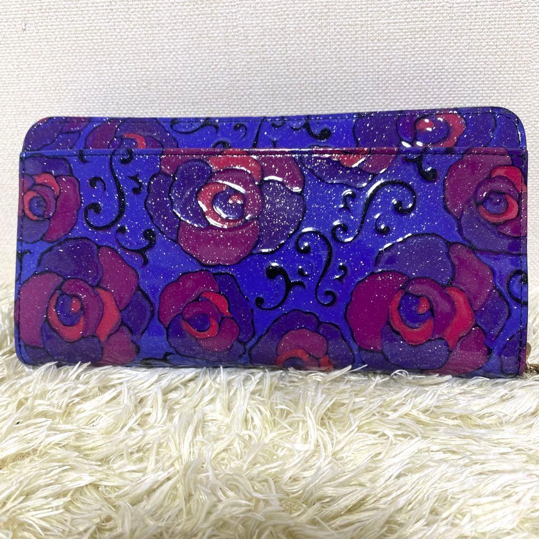 未使用級 ANNA SUI アナスイ 長財布 マジカルローズ ラウンドファスナー