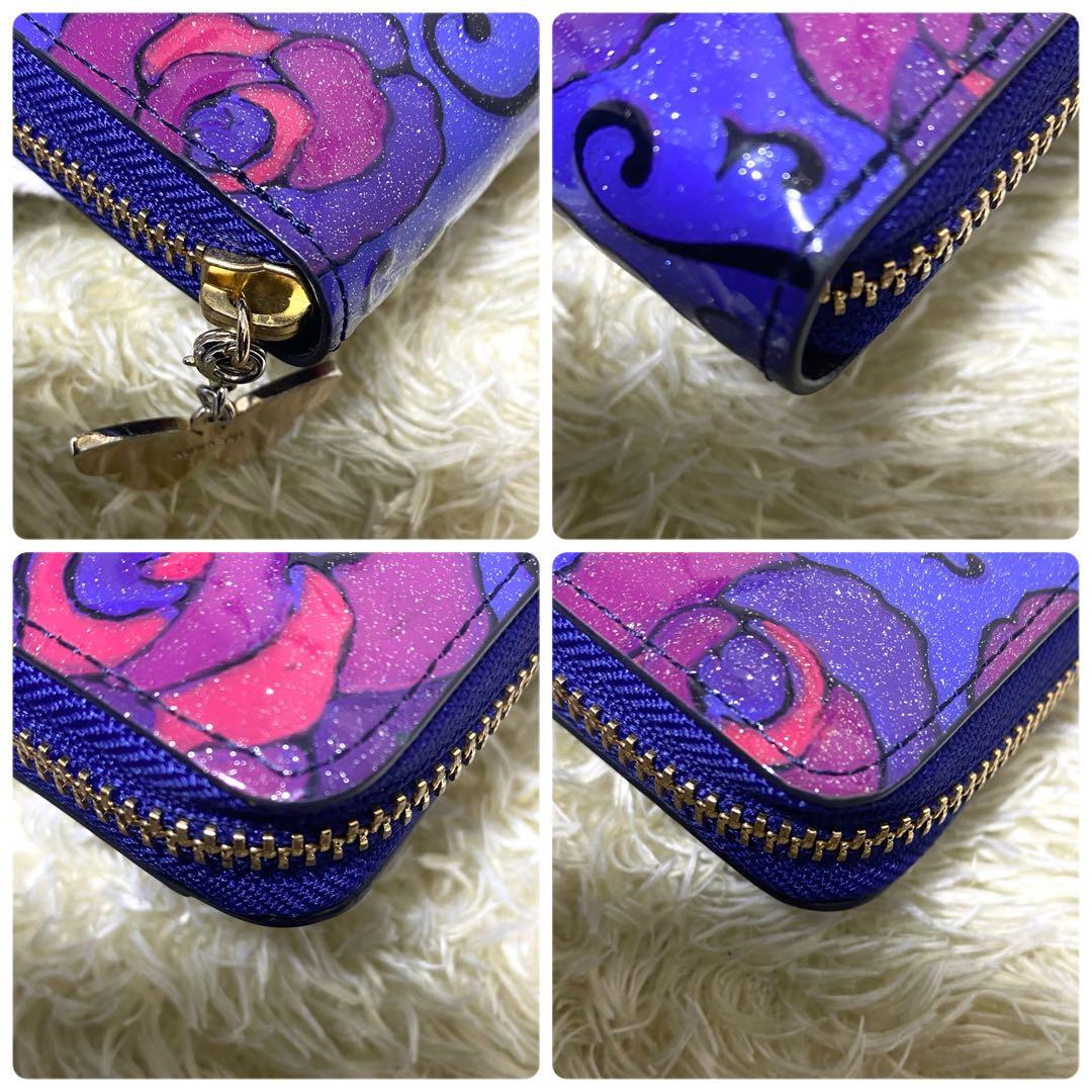 未使用級 ANNA SUI アナスイ 長財布 マジカルローズ ラウンドファスナー