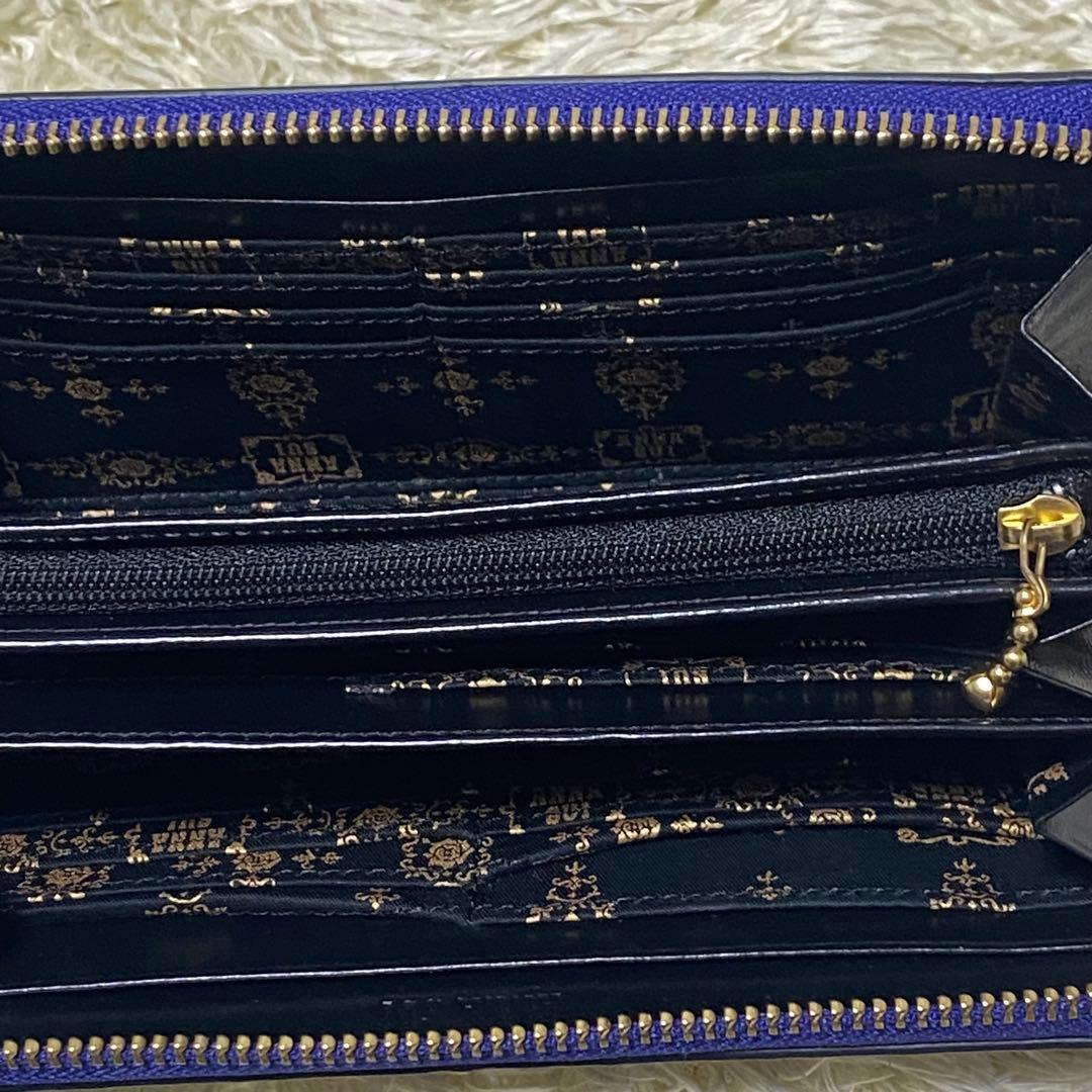 未使用級 ANNA SUI アナスイ 長財布 マジカルローズ ラウンドファスナー