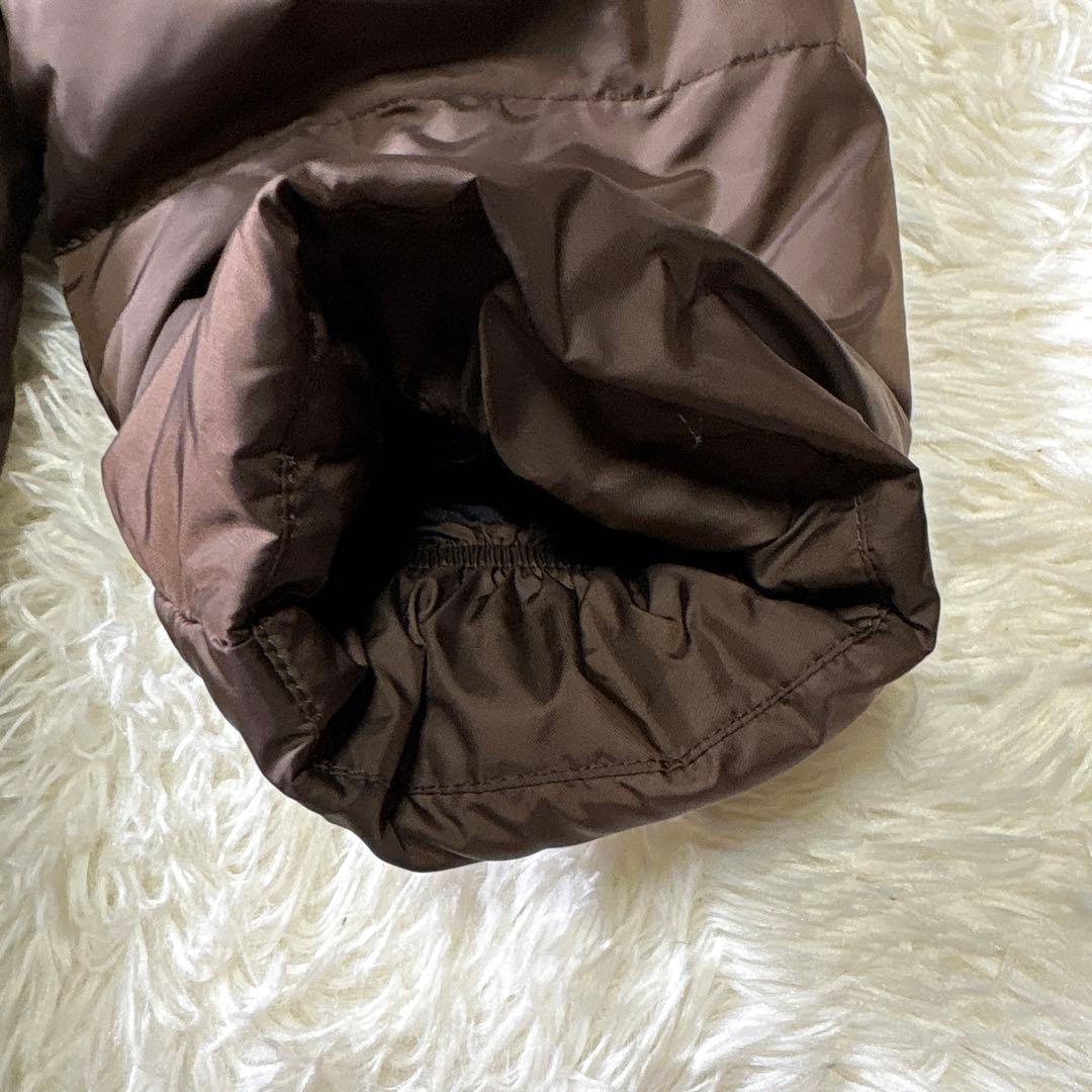 希少✨デサント　ダウン　ベンチコート　Ｌサイズ　フード着脱可　ブラウン