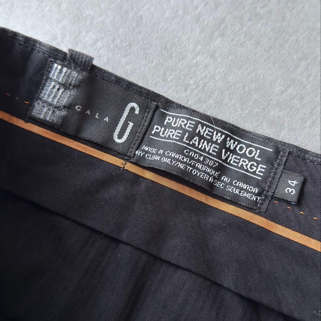 90s \"ウィップコード\" ワイドストレート スラックス W34/L31