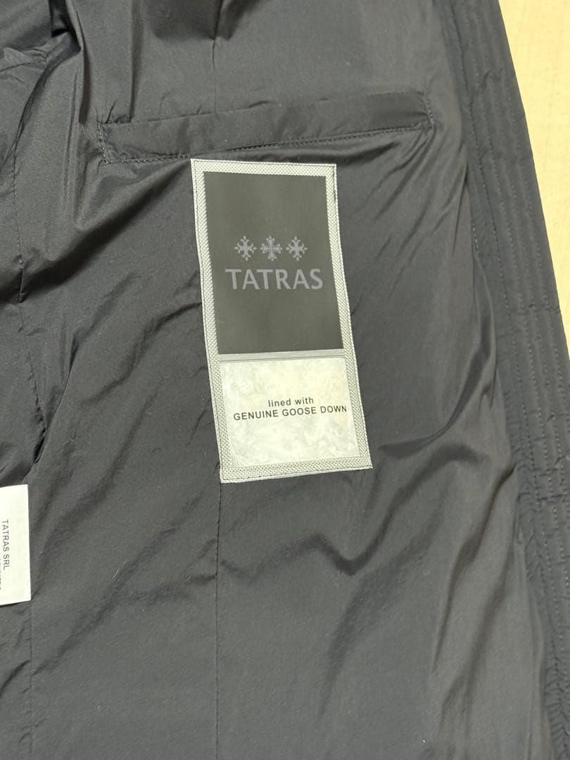 【美品】TATRAS BORBORE ダウンジャケットブラック サイズXL(4)