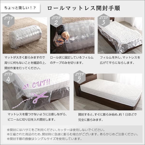 新品 送料込 保証付 ポケットコイル シングルサイズマットレス シングルベッドに