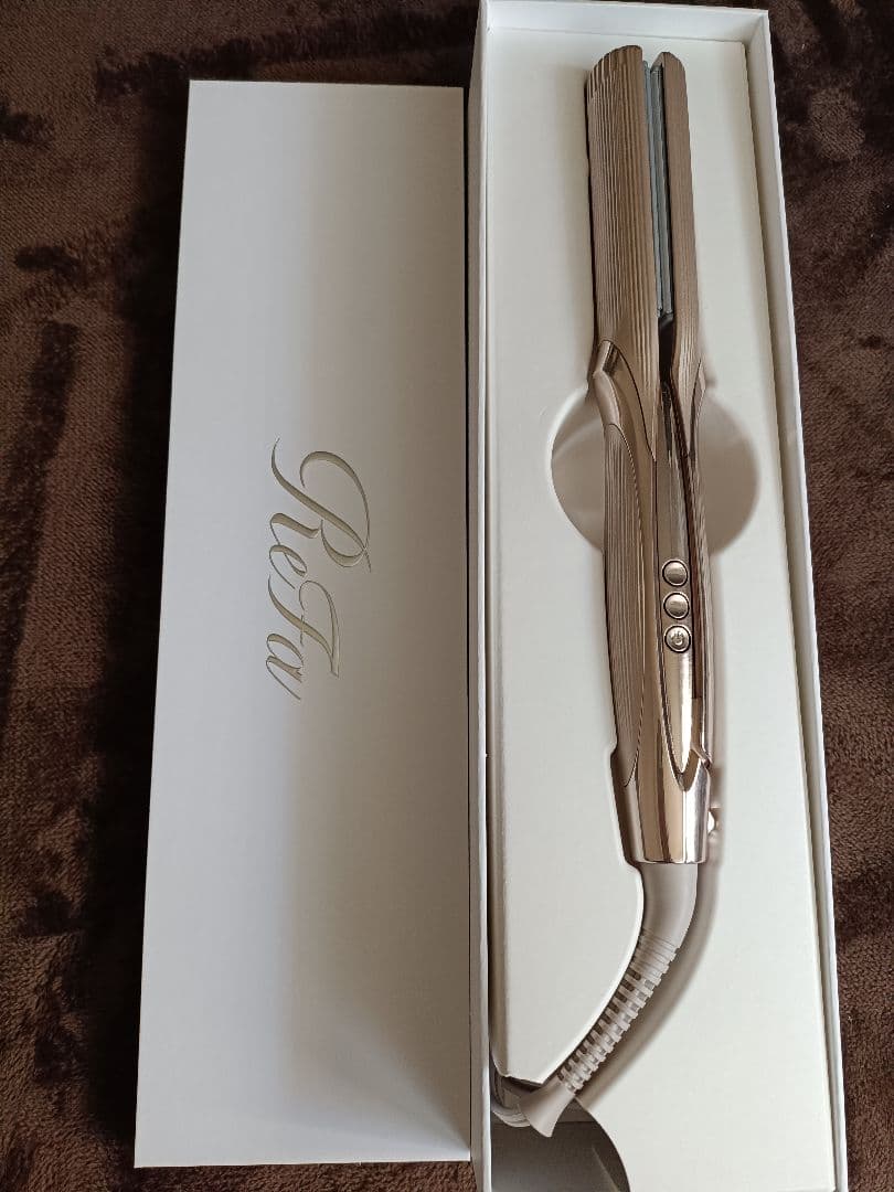 【美品】ReFa ストレートヘアアイロン PRO+ シャンパングレージュ