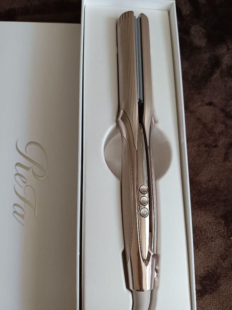 【美品】ReFa ストレートヘアアイロン PRO+ シャンパングレージュ