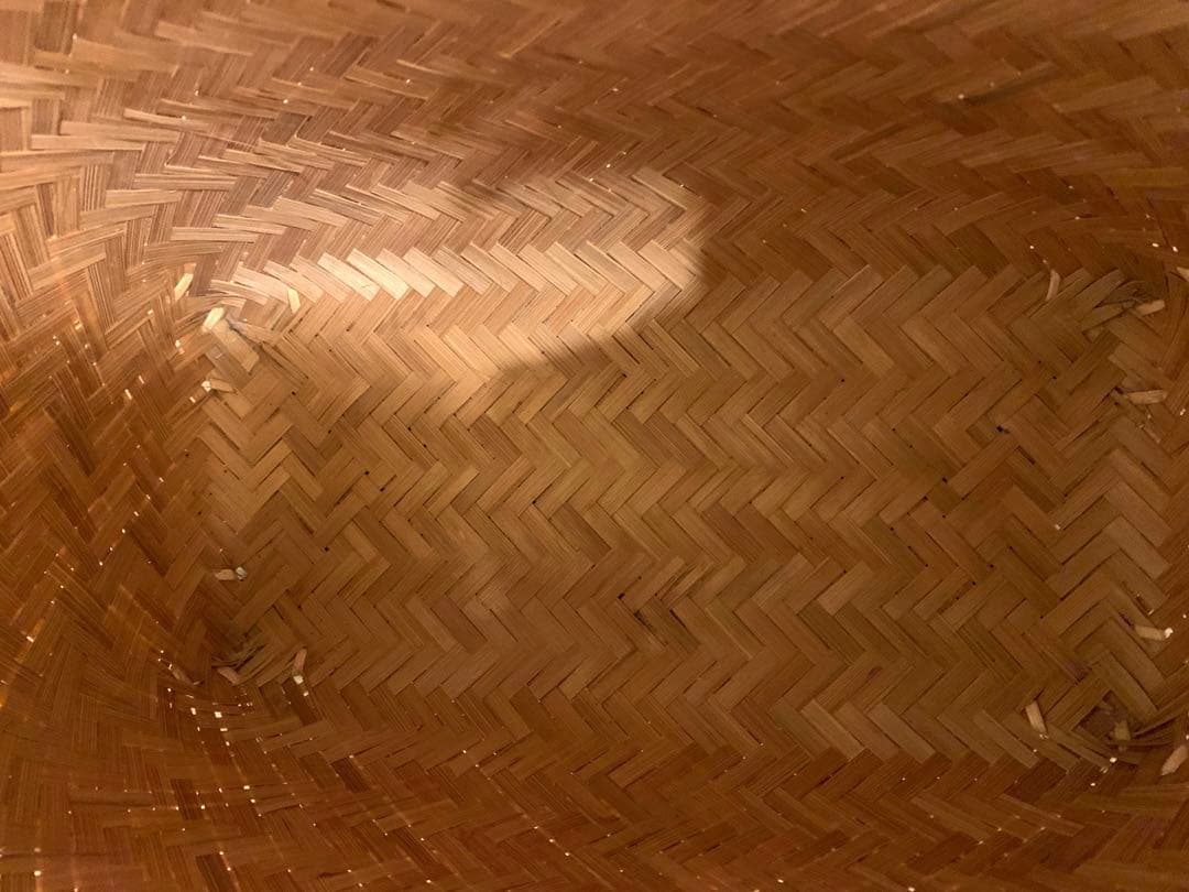 鳥越竹細工　市場かご●特選●貴重●取手部ビニール 岩手県産