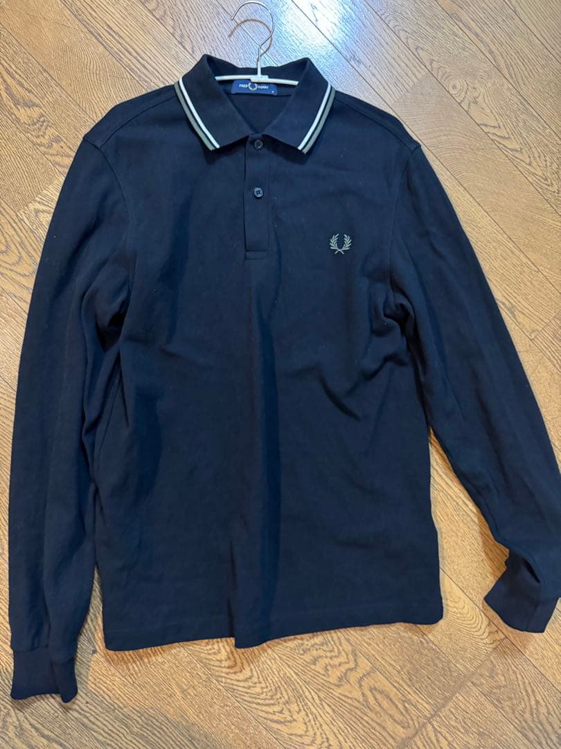 FRED PERRY Twin Tip Shirt ブラック M フレッドペリー