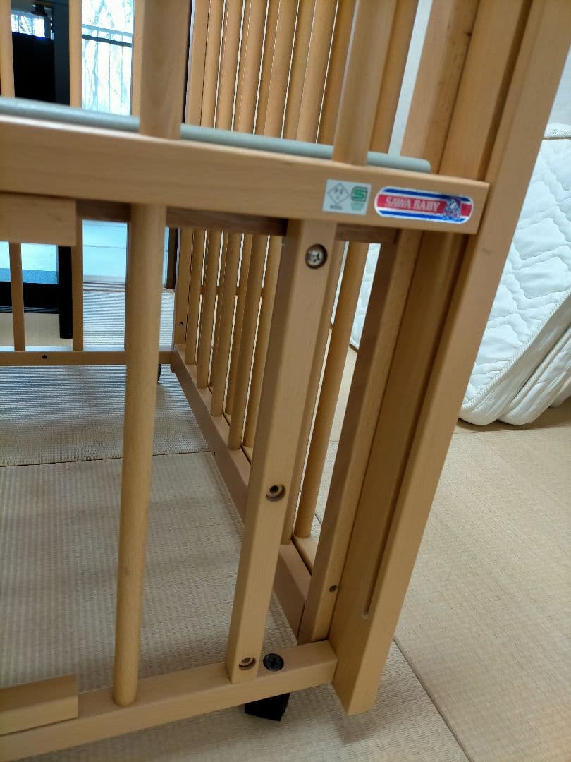 サワベビー　ベビーベッド（サークル変更可能）