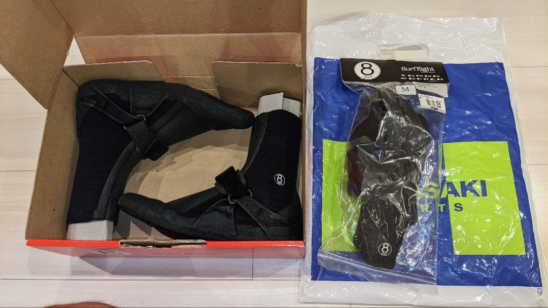 サーフグローブ、サーフシューズ【未使用】