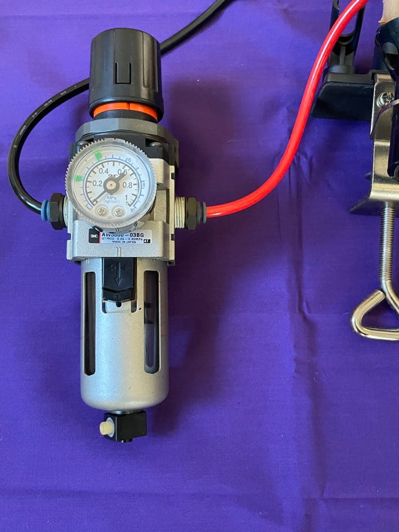 クレオス　リニアコンプレッサーL5 エアドレンレギュレーター付き