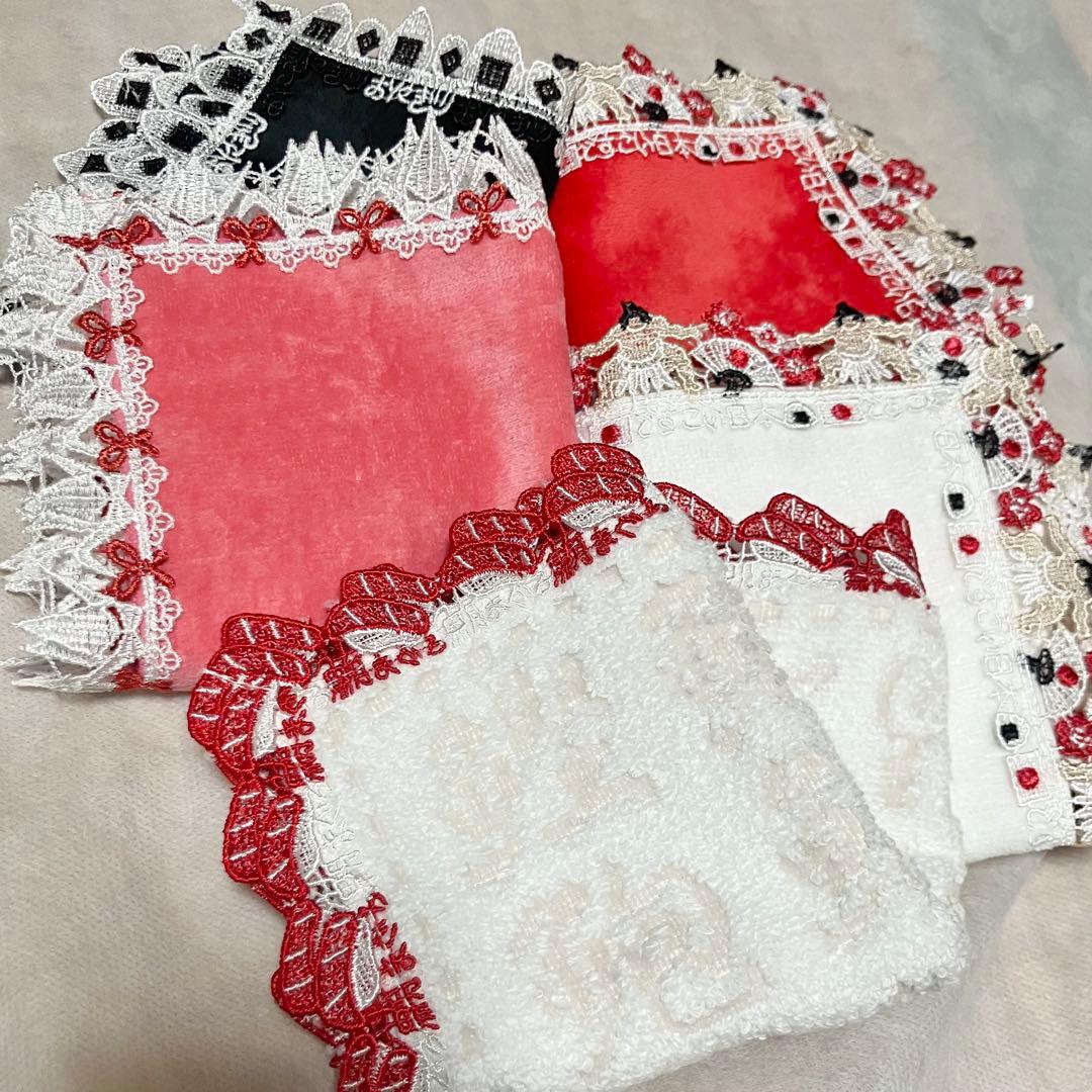 【セットがお得】近沢レース⭐︎完売5枚セット⭐︎タオルハンカチ　和レース