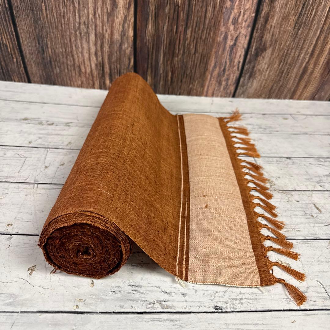 未使用 上田紬 真綿絹 絹100% 小諸つむぎ工房 反物 着物反物 着物