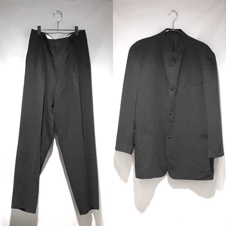 スーツ Mao Collar X Fake Corduroy Wide SetUp