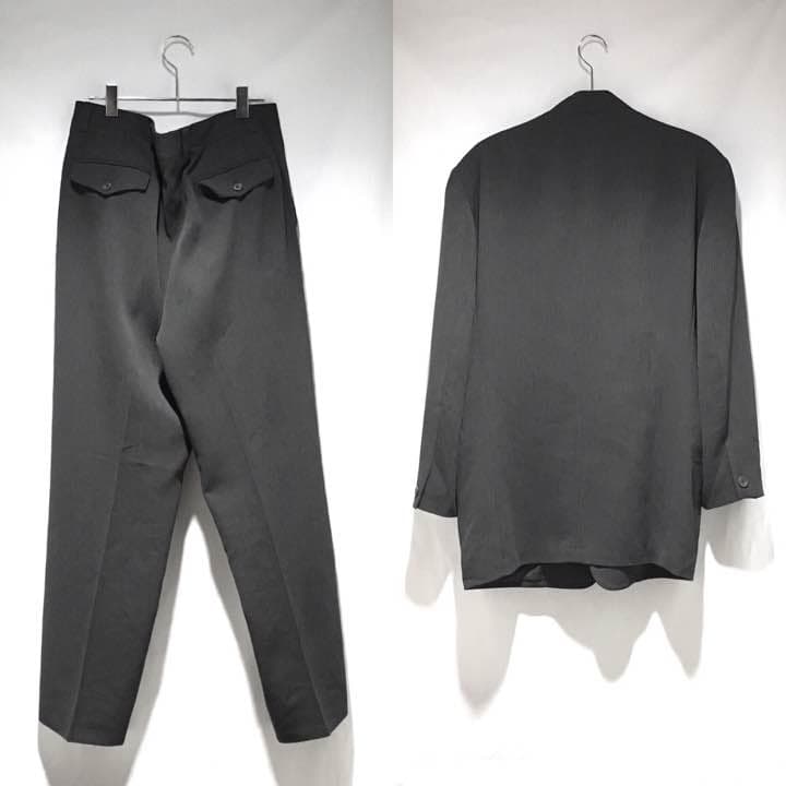 スーツ Mao Collar X Fake Corduroy Wide SetUp