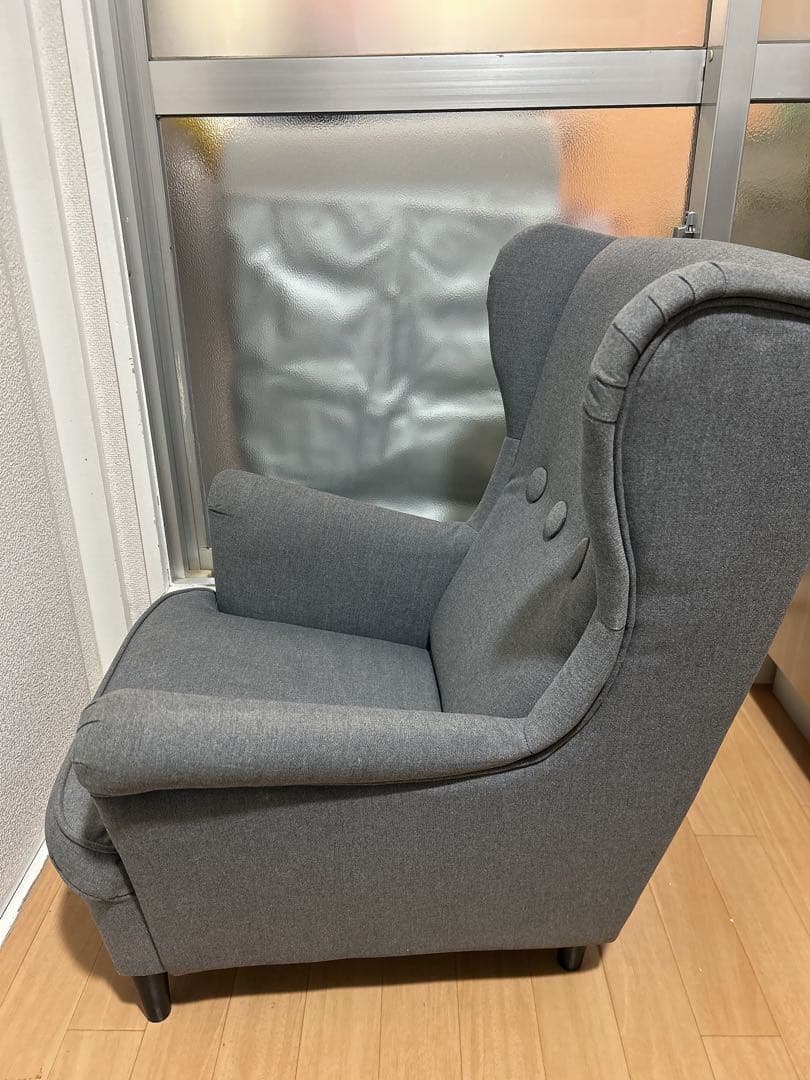 【送料込、組立不要】IKEA STRANDMON ストランドモン キッズ グレー