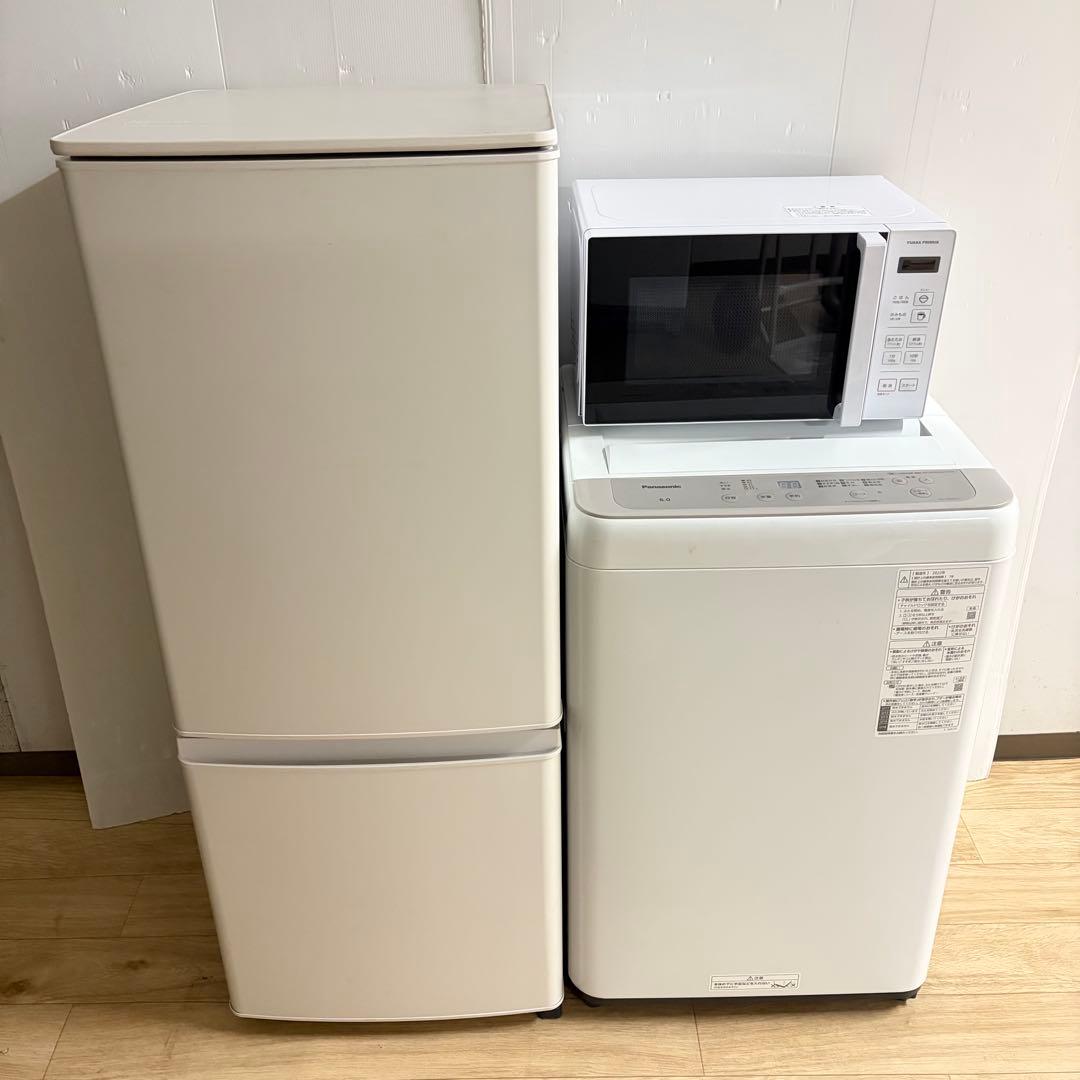 パナソニックと三菱電機の1人暮らし家電セット❗️大阪、大阪近郊配送と設置無料②