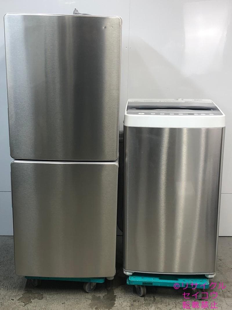 【中古】エルソニック冷蔵庫洗濯機 2019年式2509071847