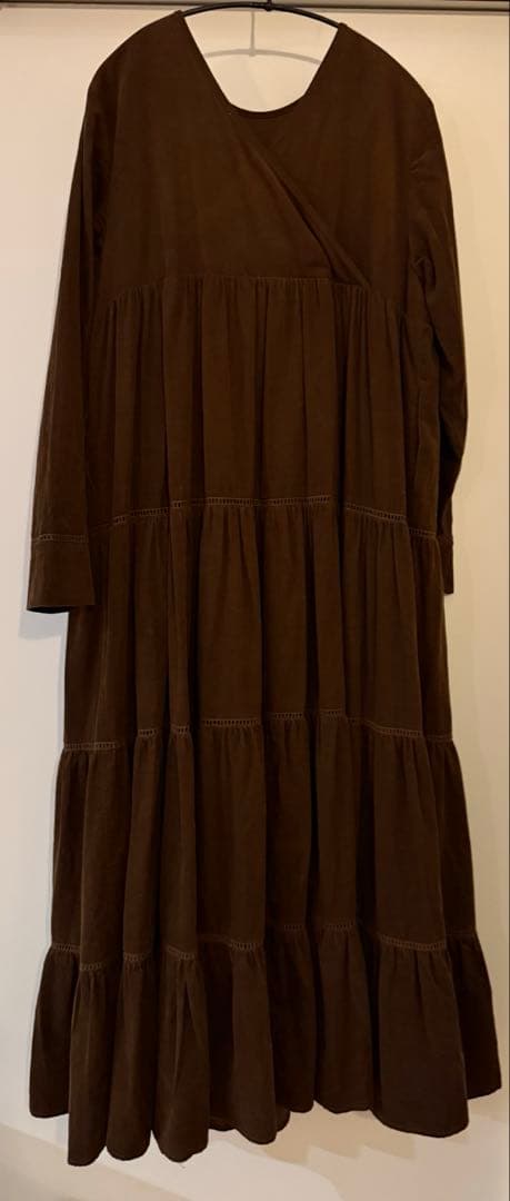 ワンピース willfully corduroy 2way tiered OP