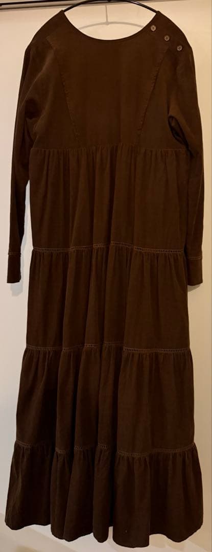 ワンピース willfully corduroy 2way tiered OP